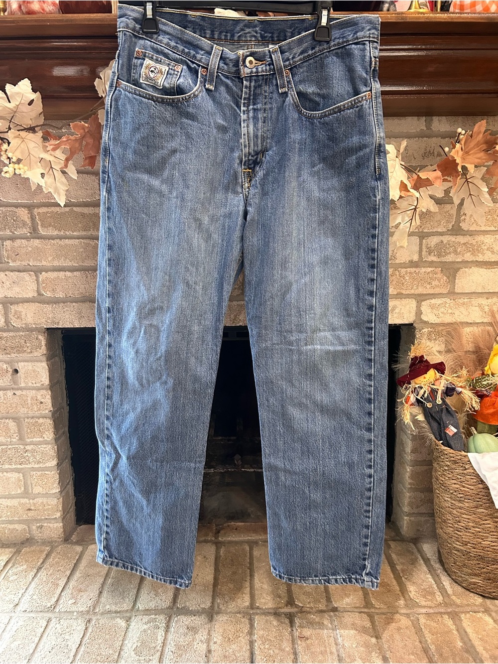 Cinch Men’s Relaxed Fit Light Blue Denim Jeans EUC